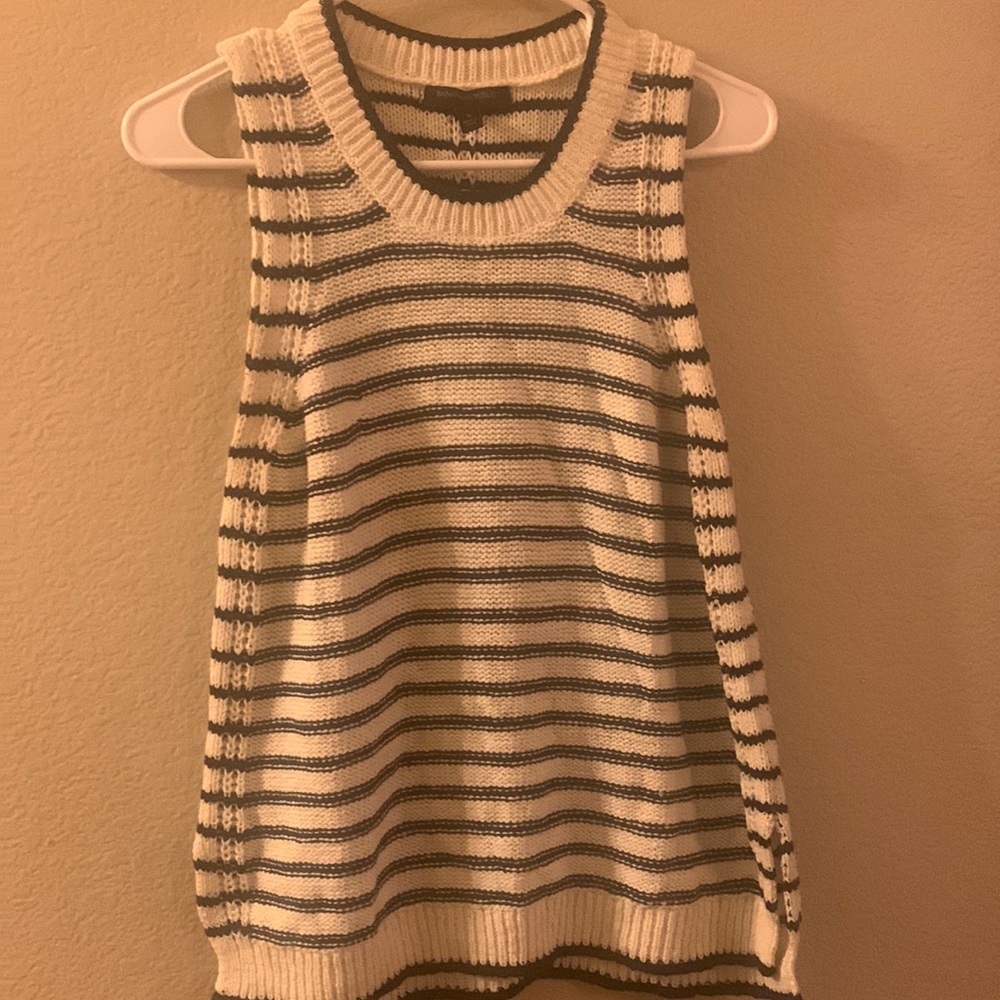 Striped sweater tank